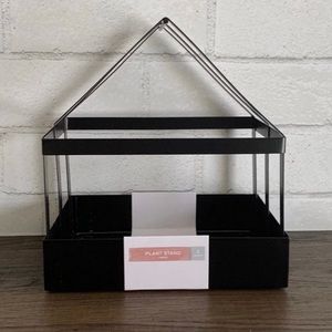 NWT (3) Black Bullseye Target Plant Flower Stand Home Decor Wicca Candleholder